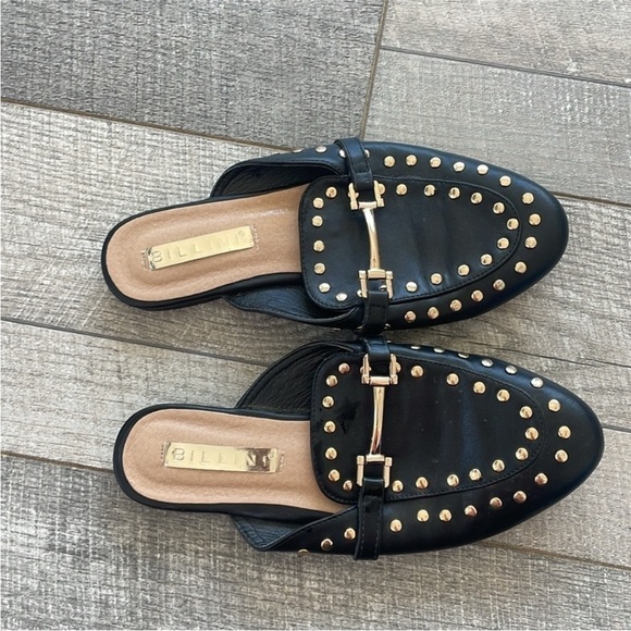 Billini Size 6 Black Gold Studded Mules. - Picture 4 of 7